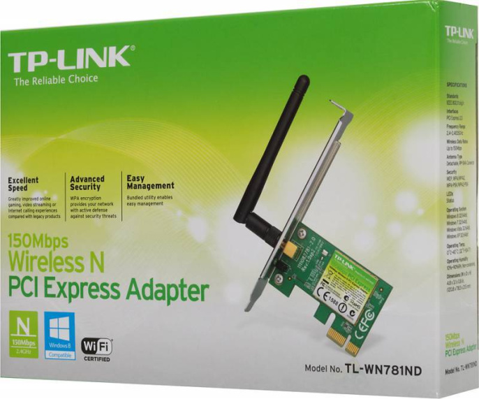Сетевой адаптер Wi-Fi TP-LINK TL-WN781ND