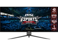 MSI - 40" MAG401QR Gaming Monitor, IPS, 1mc, 155hz, UWQHD (3440x1440), HDMI+DP+TypeC, Black (9S6-3EA54H-016) (маркировка)
