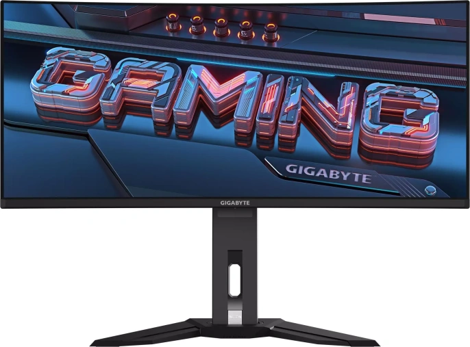 Gigabyte - 34" MO34WQC2 EK Gaming Monitor, QD-OLED, 240hz, 0,03mc, UHD (3440 х 1440), HDMI, DisplayPort, Type C, USB, Black