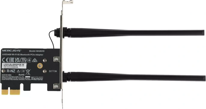 Сетевой адаптер Wi-Fi + Bluetooth MERCUSYS MA86XE