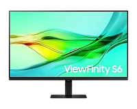 Samsung - 32" ViewFinity S6 S32D604UAIXCI, IPS, 100Hz, QHD (2560x1440) 2K, HDMI, DisplayPort, Type-C, Black