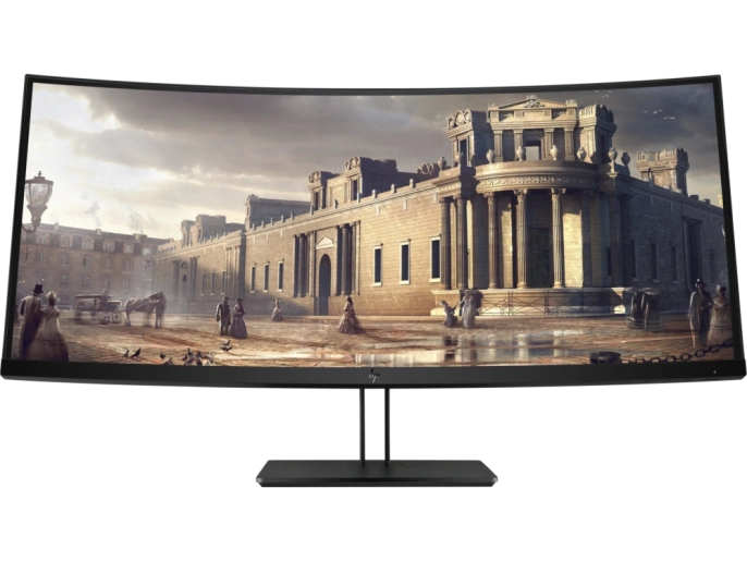 HP - 38" Z38c Curved Monitor, IPS, 5mc, 60Hz, UHD (3840x2160), HDMI, DisplayPort, TypeC, Silver (Z4W65A4) (распродажа) (1 штук)