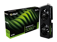 Palit - 8GB GeForce RTX5060Ti DUAL GDDR7 128bit 3-DP HDMI (NE7506T019P1-GB2062D)
