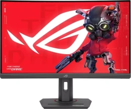 ASUS - 27" ROG Strix XG27WCMS Curved Gaming Monitor, QHD (2560x1440), 280Hz, 1ms, USB Type-C, HDR, Black (90LM09Y1-B01370) (1 штук)