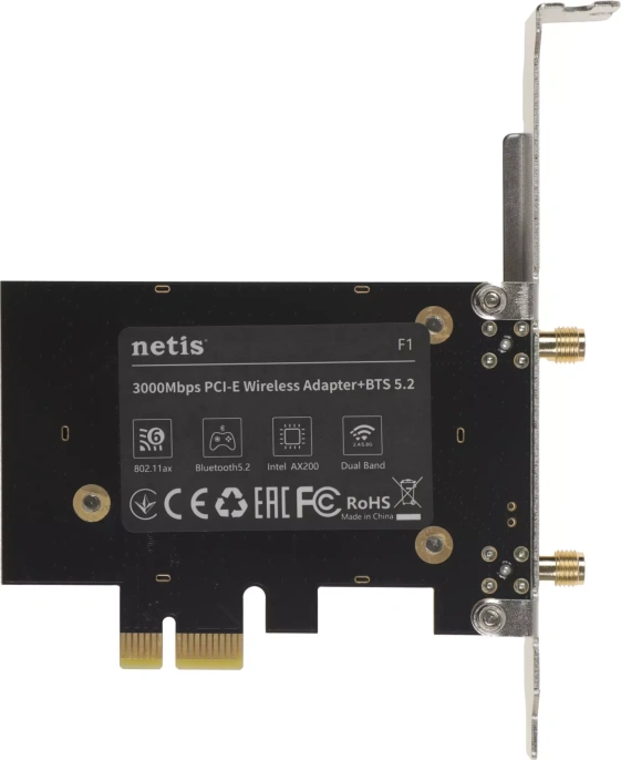 Сетевой адаптер Wi-Fi + Bluetooth NETIS F1