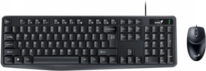 Комплект клавиатура+мышь Genius KM-170, Black